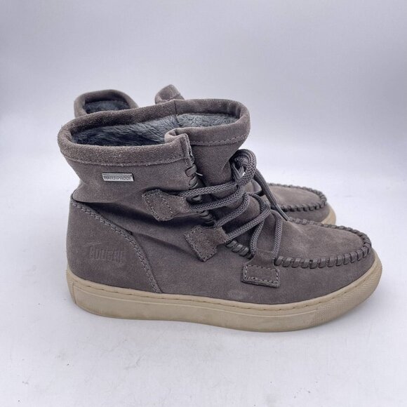 Cougar Fabiola Suede Boots Women's Waterproof Gray Size 6m Lace-Up - Picture 10 of 12